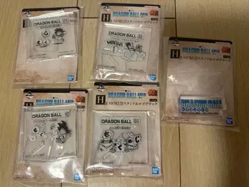 제일복권 드래곤볼 40th H상 MOKUJI 스탠드&로고 블록 5종