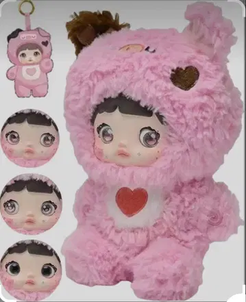 nommi 노미 JUJU 핑크 돼지 봉제 인형 귀여움이 멈추지 않아요