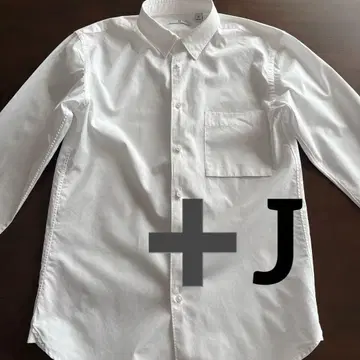 유니클로 J 질 샌더 화이트 셔츠 수피마 코튼