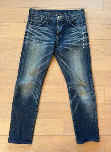 uniform experiment 스와로브스키 셀비지 데님