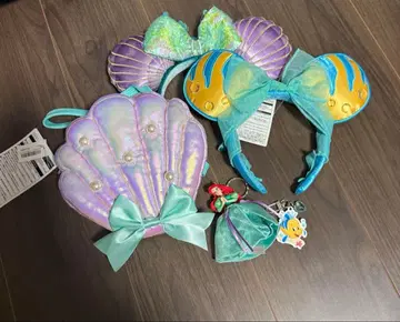 디즈니 아리엘 머리띠 숄더백