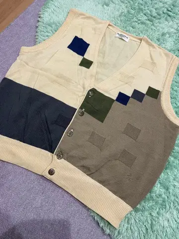 맨싱 니트 버튼 베스트 사이즈 LL