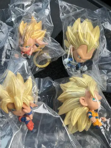 드래곤볼 초전사 피규어 4체 세트