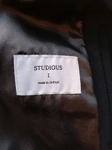 STUDIOUS 네이비 스텐카라 코트 사이즈 1