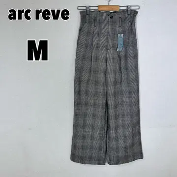 arc reve 시마무라 (M) 체크 와이드 팬츠