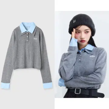 에이미 이스트 월 eimyistoire 더블 컬러 디자인 니트