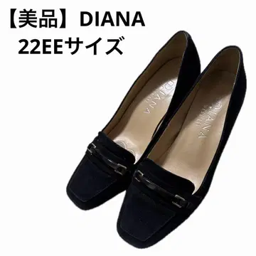 [새상품급] DIANA 블랙 스웨이드 하이힐 22EE 사이즈