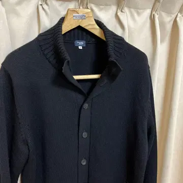 [새상품급] 가마쿠라 셔츠 스탠드 카라 가디건 블랙 사이즈 52