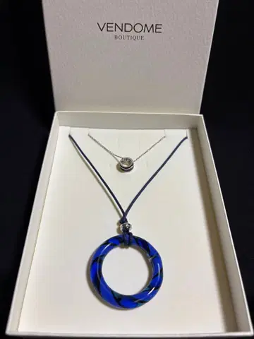 새상품급 VENDOME BOUTIQUE 서클 펜던트 2세트