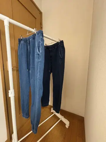 AZUL 데님 조거 팬츠 2개 세트