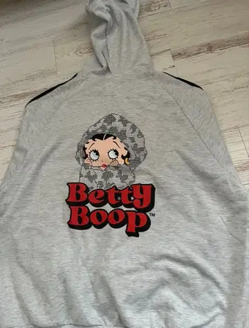 Betty Boop 베티 부프 집업 후드티 그레이