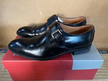 REGAL 블랙 몽크 스트랩 사이즈 24