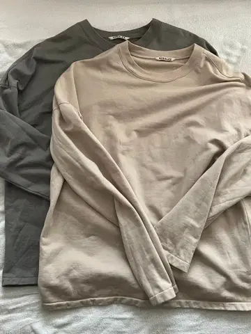 AURALEE 오라리 슈퍼 하이 게이지 맨투맨 2장 세트 size 3
