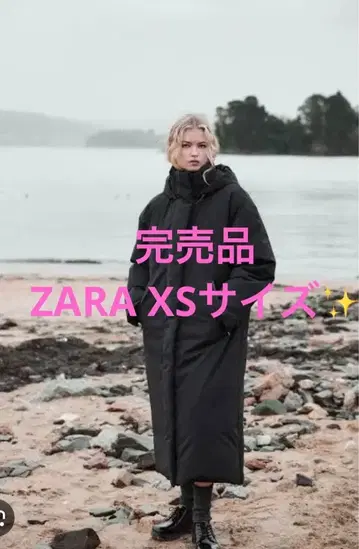 ZARA 롱 기장 워터 & 윈드 프로텍션 아노락 미사용 새상품