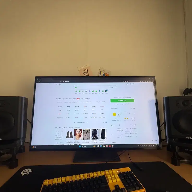 델 42인치 4k모니터 팝니다