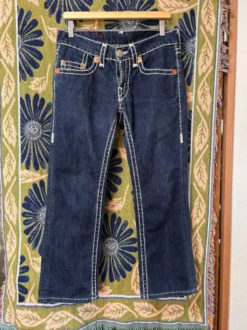 true religion 트루 릴리전 두꺼운 스티치 슬림 스트레이트