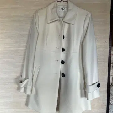 BIPLAN 화이트 롱 코트