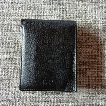 블랙 가죽 접이식 지갑 다케오 키쿠치
