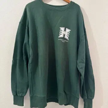 University of Hawaii 맨투맨 L사이즈 다크 그린