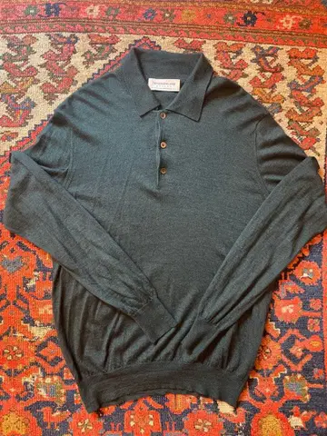 TOMORROWLAND tricot 긴팔 피케 셔츠 그린 M