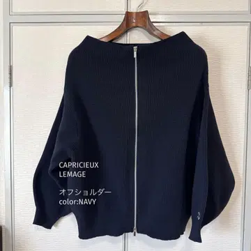 CAPRICIEUXLEMAGE 오프숄더 네이비
