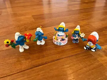 스머프 5체 세트 빈티지 독일제 피규어