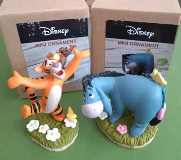 DISNEY 미니 오너먼트 피규어 [티거] [이요] 2세트