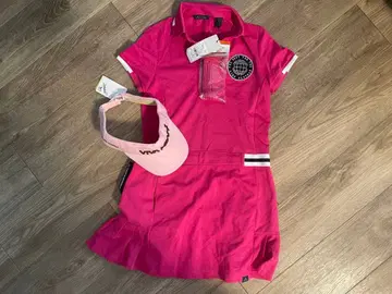 adidas 골프웨어 여성용 S 핑크 + 선바이저 포함