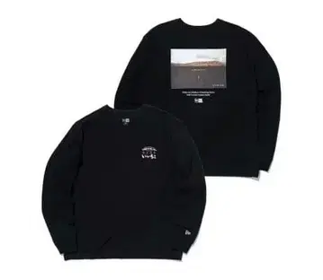 긴팔 워시드 코튼 T셔츠 이치코 블랙