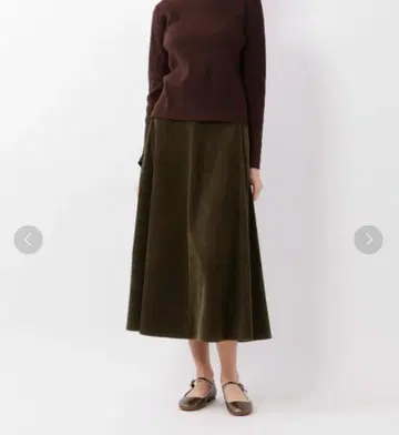 steven alan 코듀로이 플레어 스커트 S