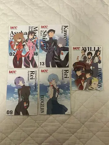 에반게리온 UCC 엽서 (5장)