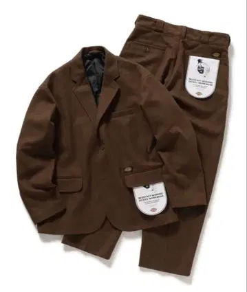 Dickies x TRIPSTER SUIT 25FW BROWN S 사이즈