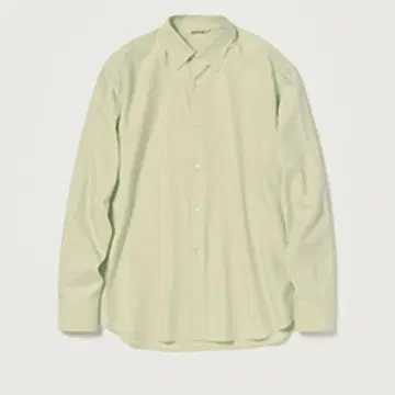 AURALEE 워시드 핀스 트윌 셔츠