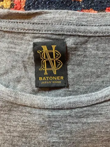 BATONER 울 T셔츠 그레이 M