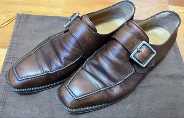 [ 새상품급 ] Stefano bi 브라운 몽크 스트랩 사이즈 7