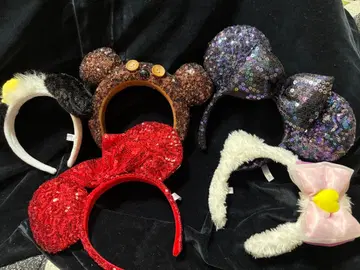 미키 미니 귀 디자인 머리띠 5개 세트