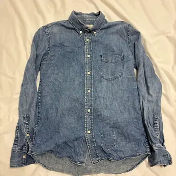레미 릴리프 데님 버튼 다운 셔츠 M 사이즈