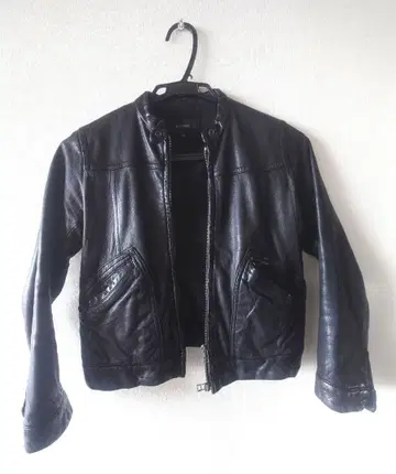 MACPHEE 블랙 가죽 자켓 38