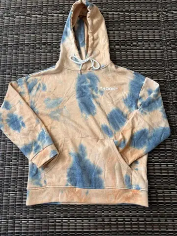 'HOOK' 타이다이 후디 후드티 박스 실루엣 M