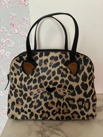 케이트 스페이드 레오파드 무늬 고양이 귀 핸드백