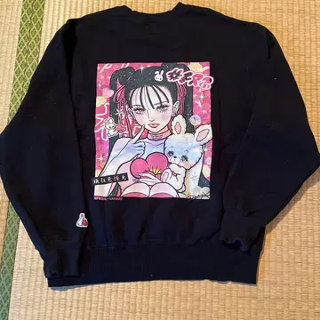 FR2 트레이닝복 백 프린트 프리 사이즈 블랙