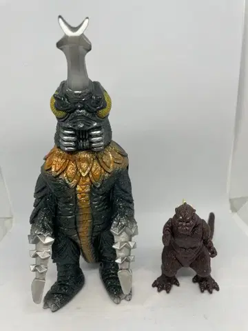 메가로 1991 소프트 비닐 일본제 반다이 레트로 미니 고질라 덤 포함