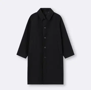 GU 이번 시즌 2025 코지 멜톤 후드티 스텐카라 코트 M 블랙