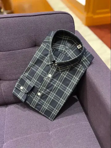 [컨디션 최상] BEAMS F 탭 칼라 셔츠 15 3/4 40 타탄 체크