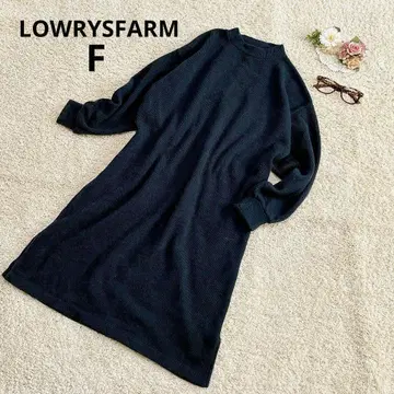 로리즈팜 원피스 체형 커버 스트라이프 캐주얼 긴팔 그린