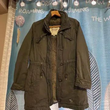 Abercrombie & Fitch 퍼 후드 모즈 코트 S 사이즈