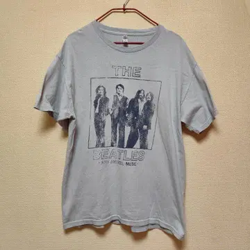 정품 빈티지 비틀즈 밴드 티셔츠 그레이