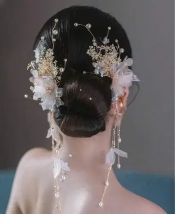 엘레강트 플라워 헤어핀 (새상품 미사용)