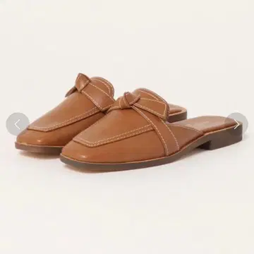 Le Talon 스티치 리본 뮬 브라운