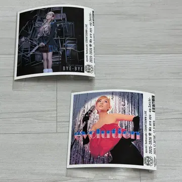 하마사키 아유미 아유캔 스티커 씰 2장 세트